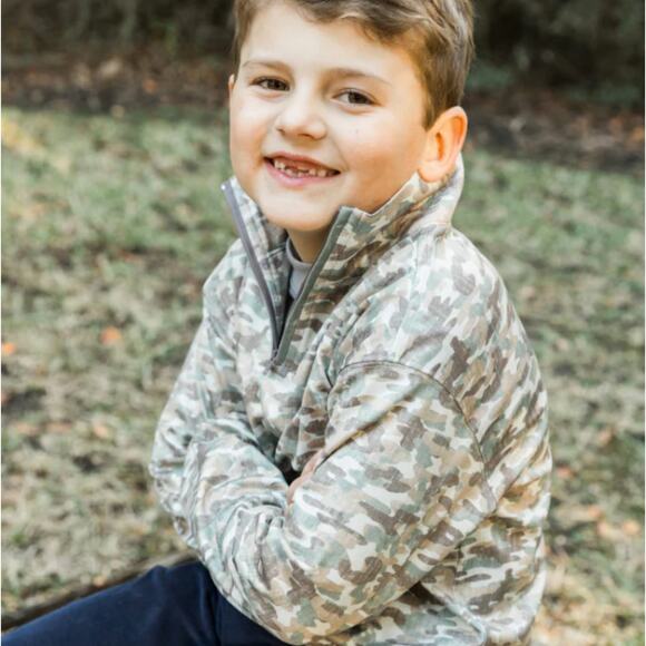 Bailey Boys Performance Half Zip - Camo NWT size 8 - Picture 4 of 7